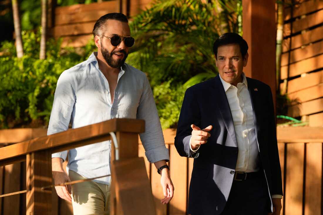 US Secretary of State Marco Rubio met with El Salvador's President Nayib Bukele in El Salvador on Feb. 3, 2025.