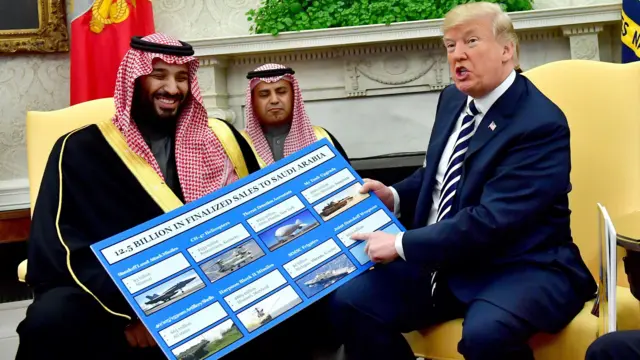 دونالد ترامب ومحمد بن سلمان (أرشيف)