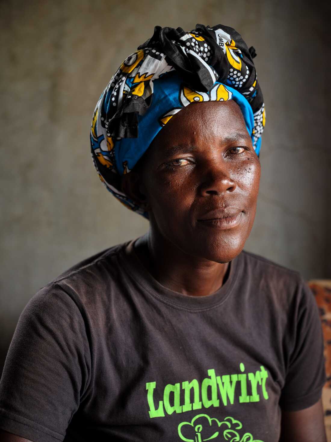 Naomy Akoth at Justine's home just before table banking sunday, Nyang'ande, Kisumu, Kenya, 2025.
