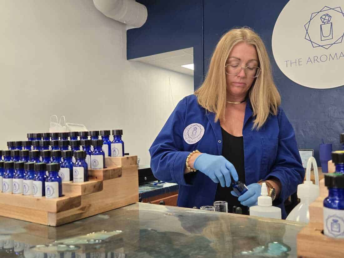 Tanya Thompson, founder of The Aroma Labs, helped develop the Michigan fragrances.