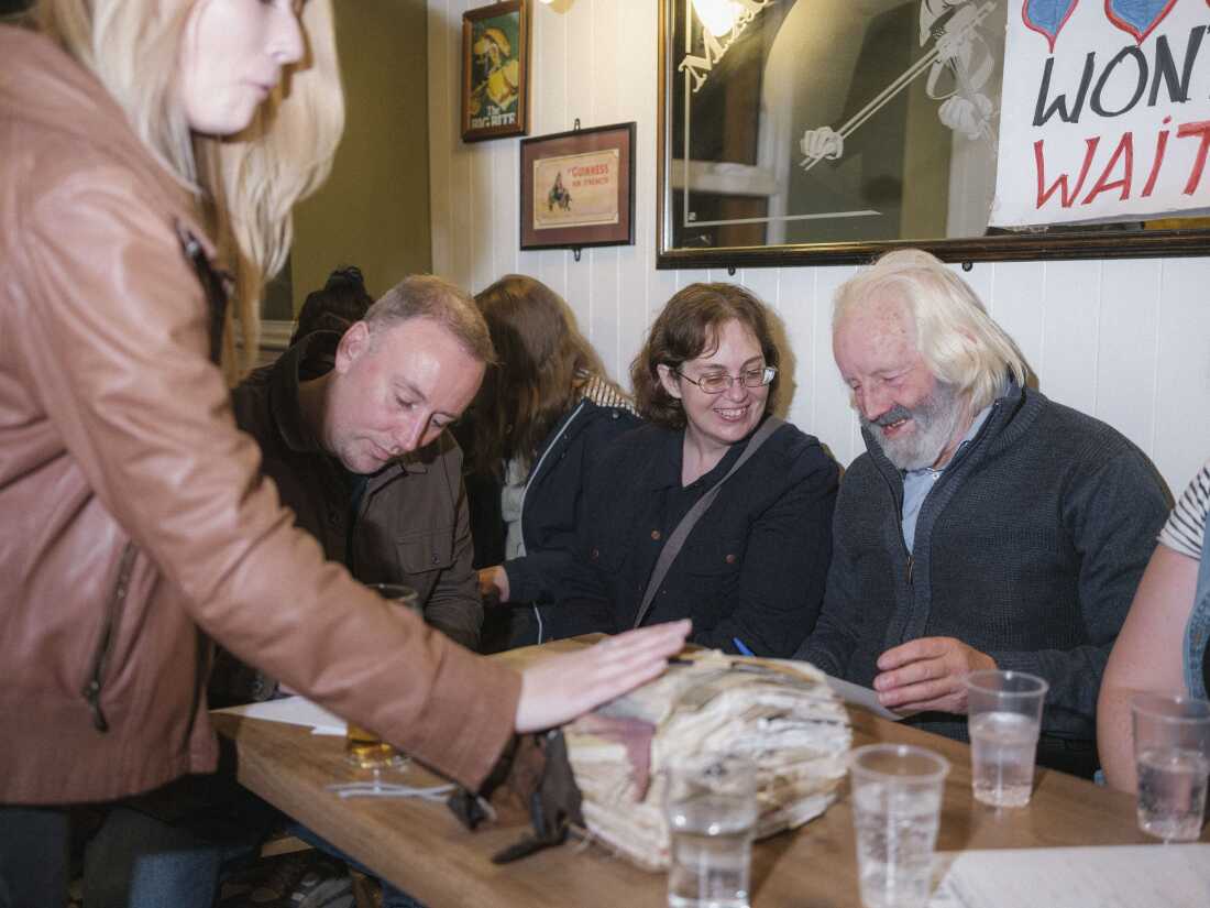 Denise Almas, who is from Washington state in the U.S., meets matchmaker Willie Daly at Ireland's Lisdoonvarna Matchmaking Festival.