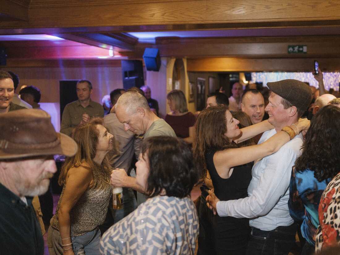 Melissa Condon dances at The Ritz Hotel during Lisdoonvarna Matchmaking Festival in Lisdoonvarna, Ireland.