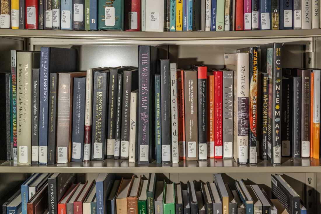 In addition to maps, globes, and cartographic ephemera, the library houses - as may be expected - many books and atlases.