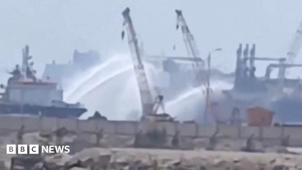 Egypt confirms drone attack on Damietta gas ships