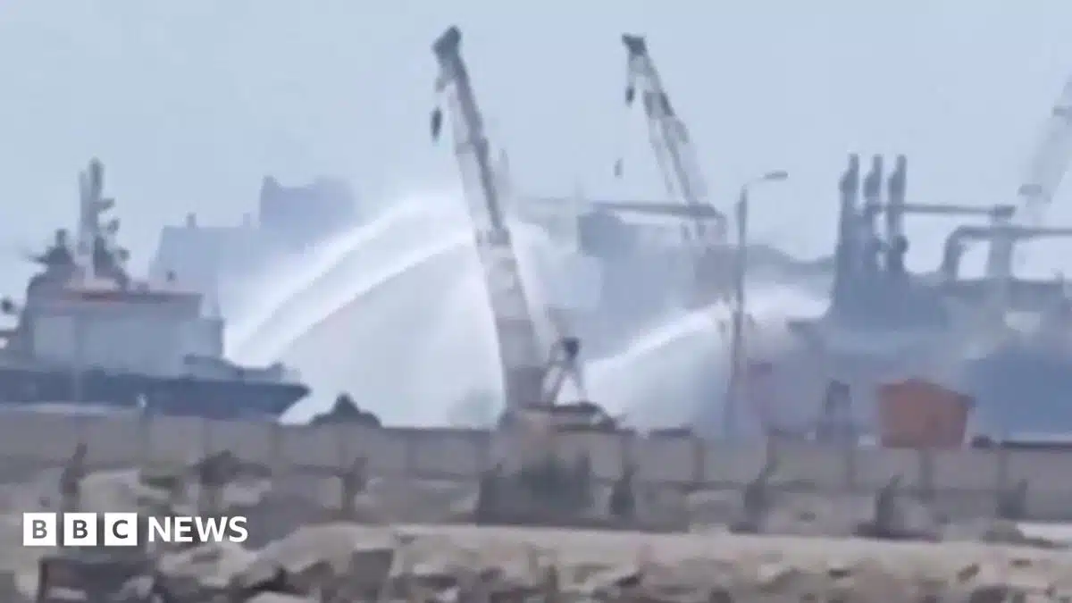 Egypt confirms drone attack on Damietta gas ships