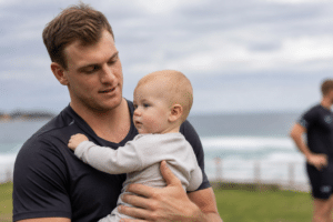Nathan Power balances fatherhood and Sharks captaincy