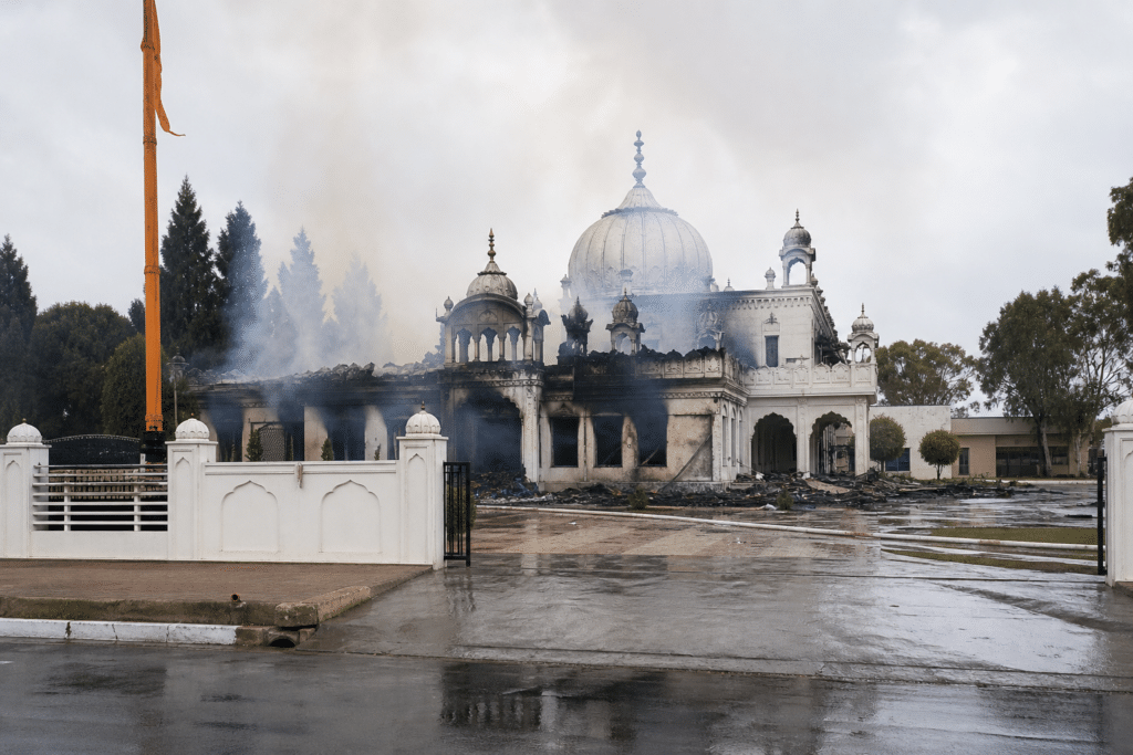 Fire Destroys Sikh Temple North of Adelaide
