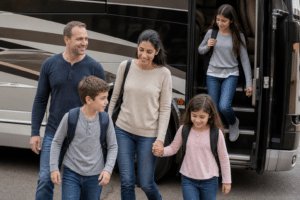 Tom and Huma Busby Take Family Life on Tour