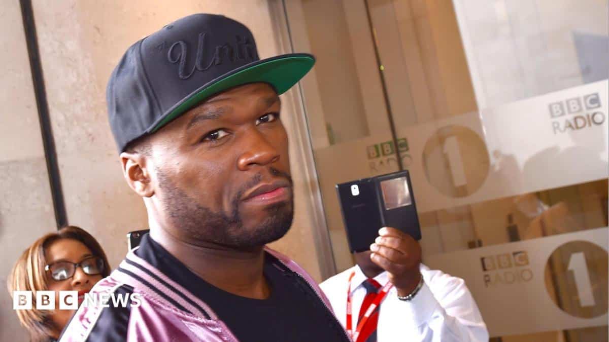 50 Cent performing on the Legacy Tour