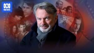 Portrait of Sam Neill at a public appearance