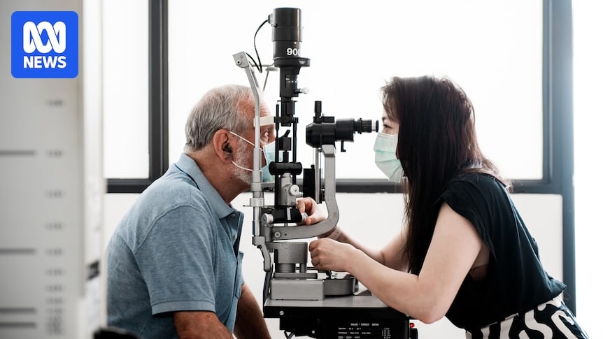 Tom Valenta, clinical trial participant at the Centre for Eye Research Australia