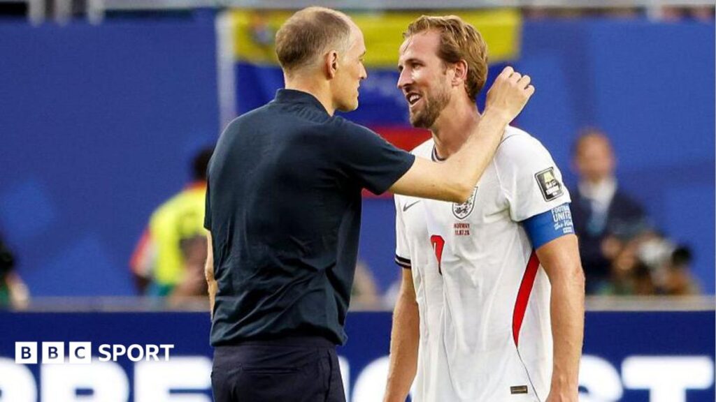 Harry Kane speaking to media ahead of England's World Cup semi-final with Argentina