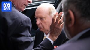 Alan Jones at Downing Centre Local Court during pre-trial hearings