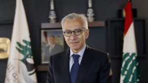 Portrait of the Syrian president; minister relayed he stressed deeper economic integration with Lebanon