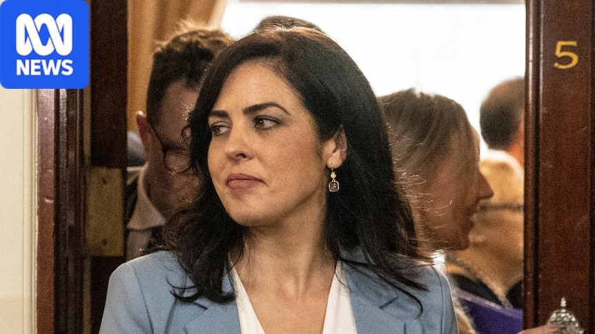 Moira Deeming at a public event during internal Liberal Party dispute