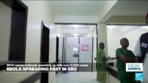 France 24 cover image for Eye on Africa segment on African recruits, Kenyan deaths, DRC Ebola and Algeria wildfires