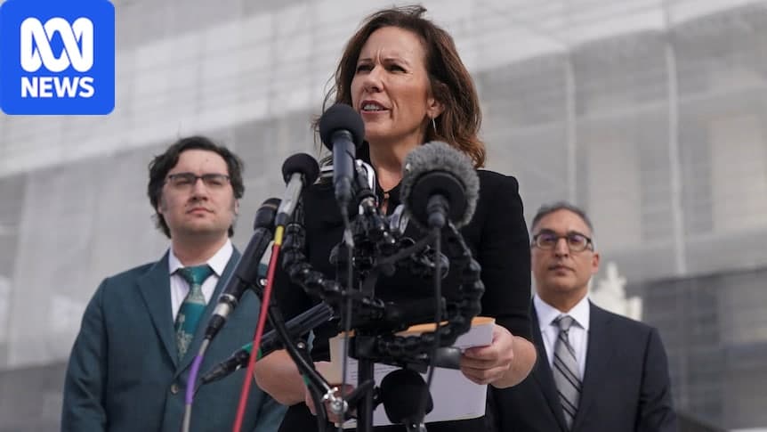 Sara Albrecht, Liberty Justice Center chair, in coverage of the Supreme Court tariffs case