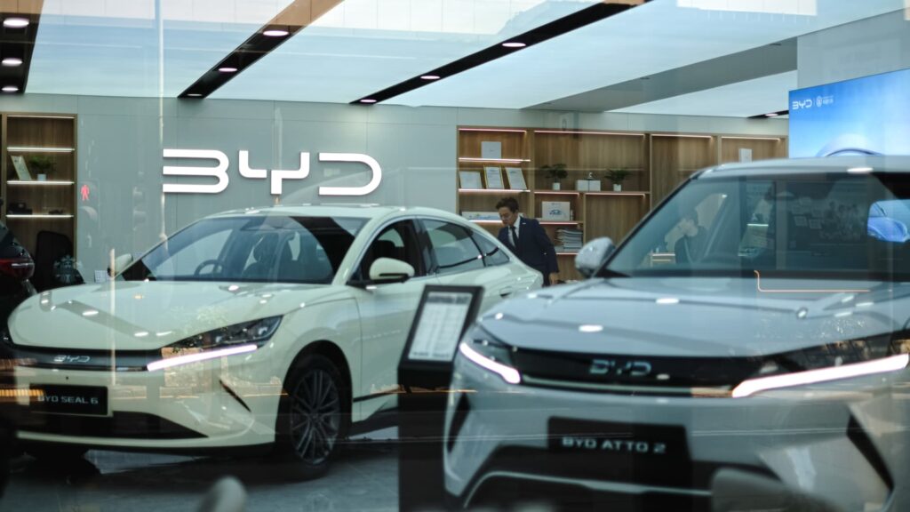 BYD Shares Fall After First-Half Profit Decline