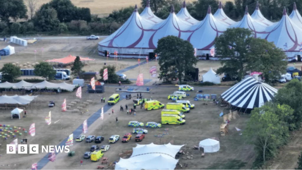 Man dies after sign falls at Big Church Festival