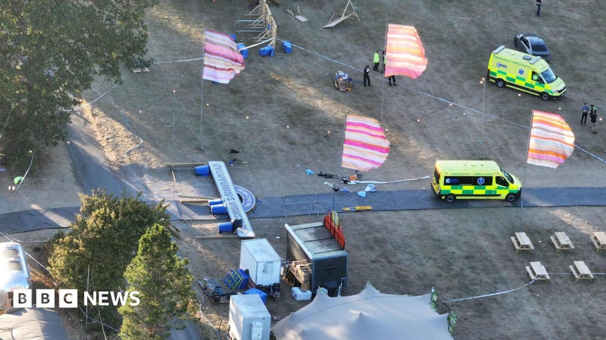 Six injured as sign falls at West Sussex festival