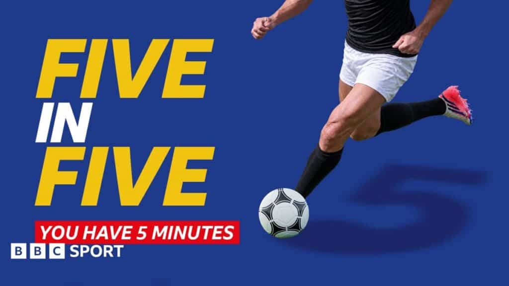 BBC Sport launches latest Five in Five football quiz