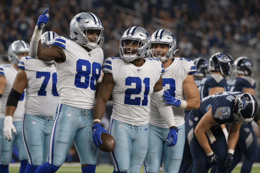 Cowboys Return to Top Eight With Titans Win