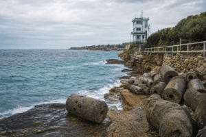Coogee Concrete Cylinders Traced to Shark Towers