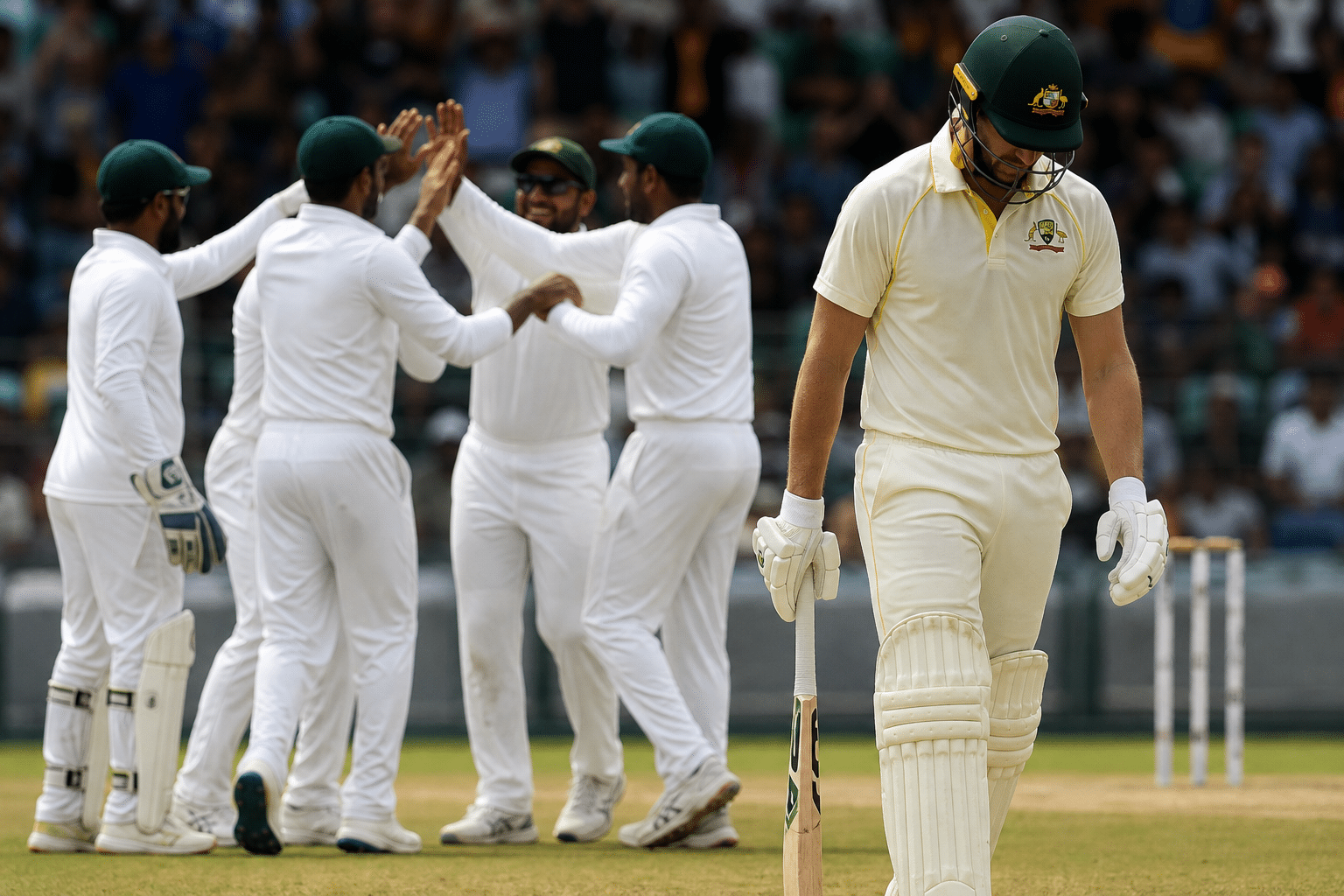 Bangladesh seize control after Australia bowled out for 198