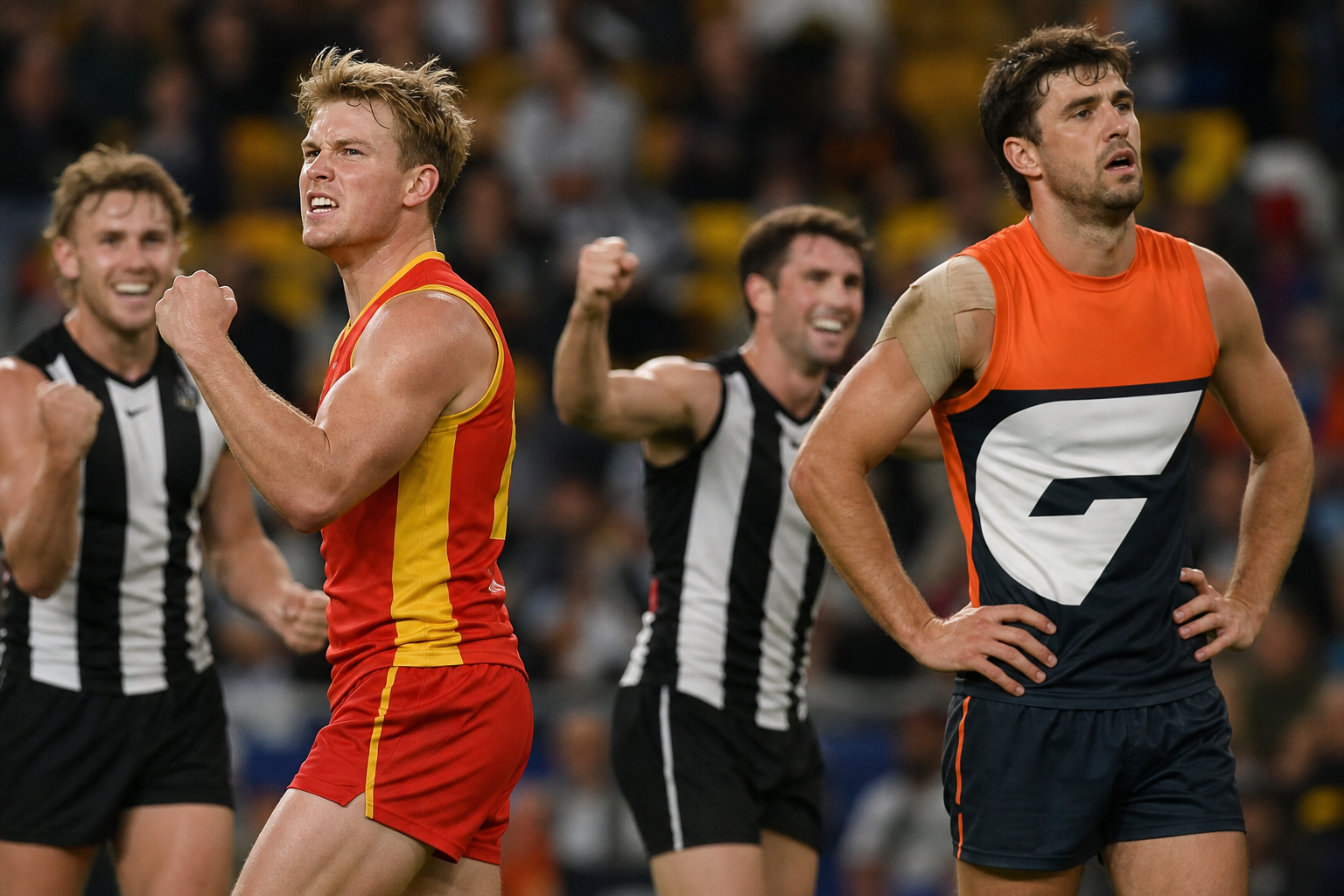 Suns Edge Giants as Magpies Secure Wildcard Berth