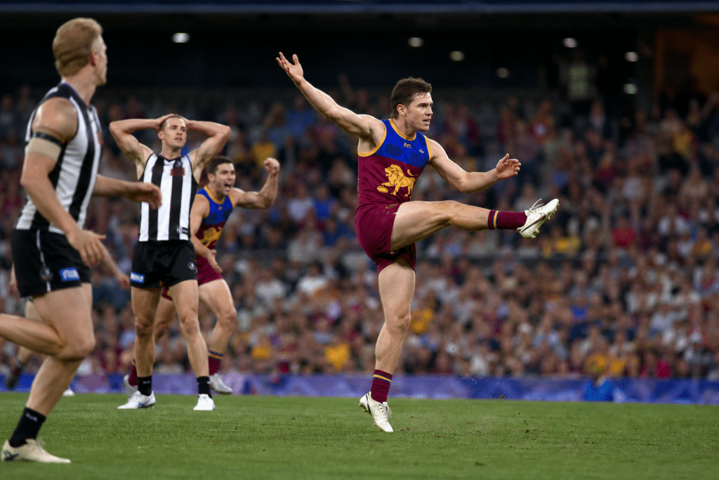 Morris kicks eight as Lions rout Collingwood