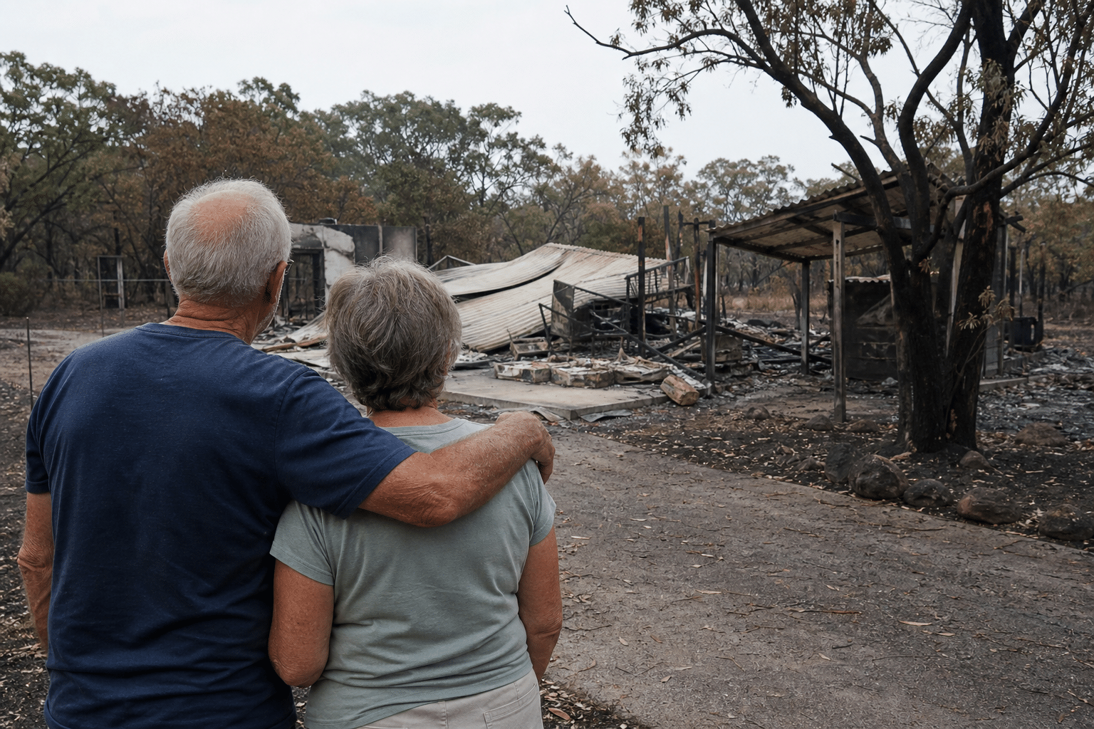 Darwin retirees lose home in Livingstone bushfire