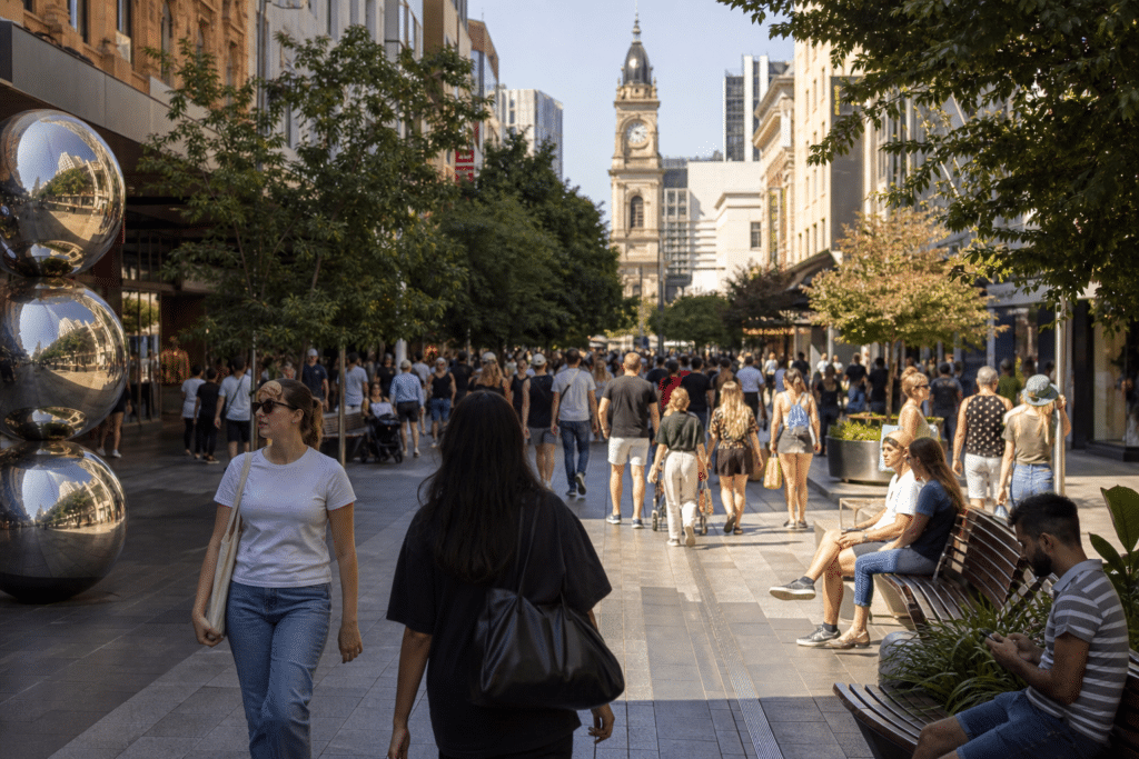 Rundle Mall Marks 50 Years as Adelaide Community Hub