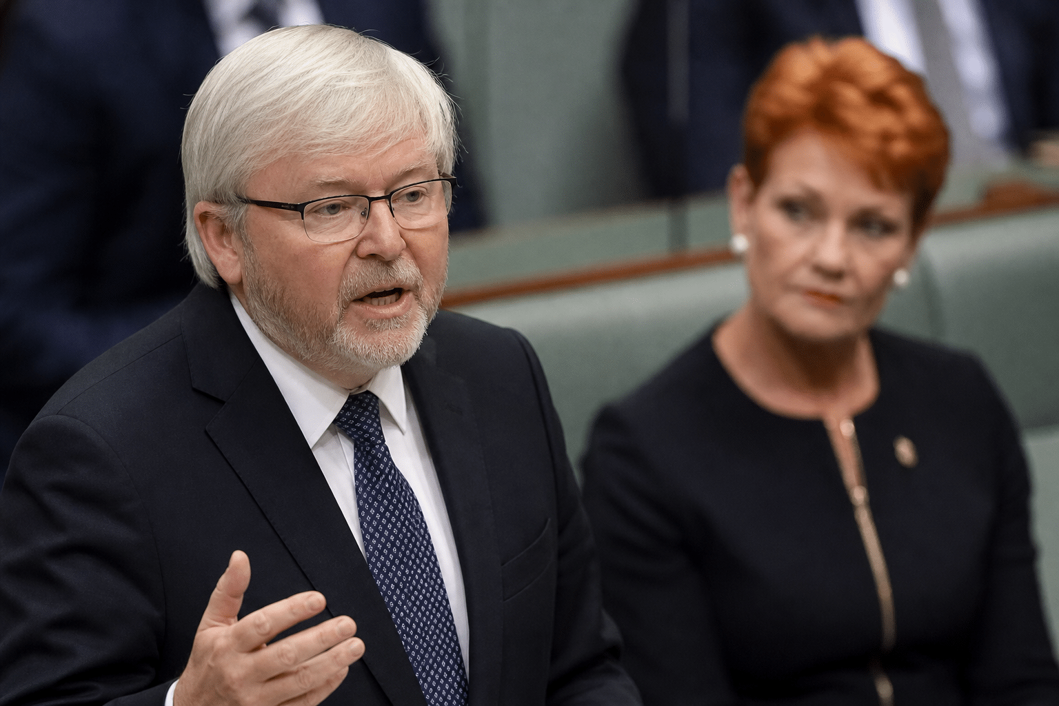 Rudd Criticises Hanson and Backs AUKUS Submarines