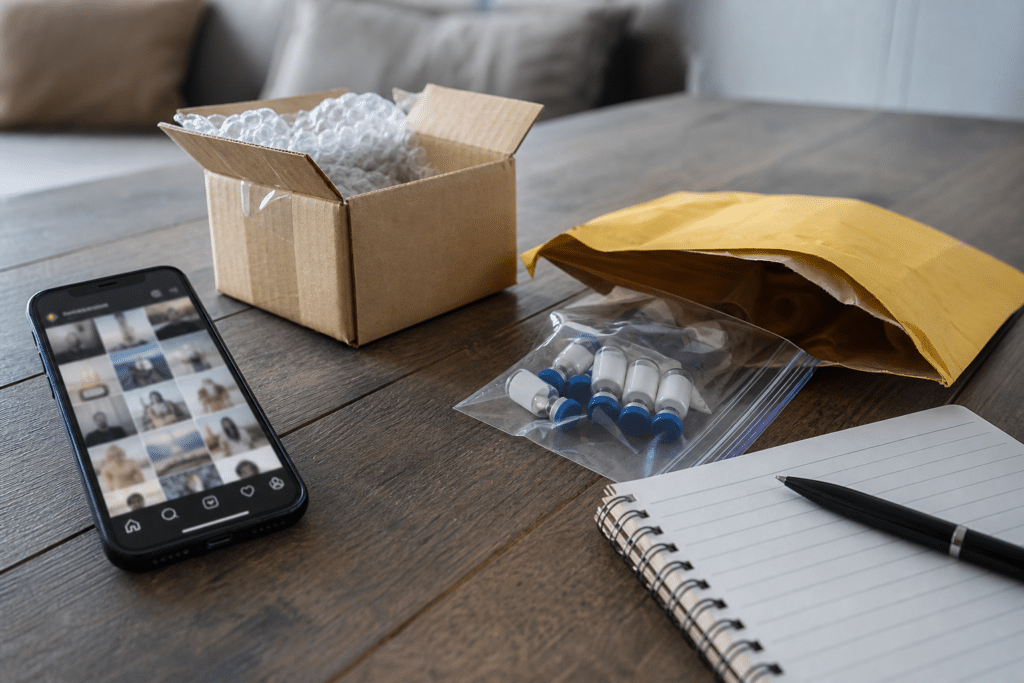 Unapproved Peptides Sold Through Social Media and Mail