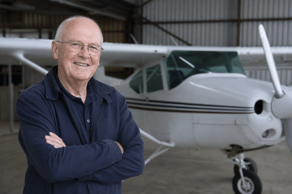 Len Neale keeps his childhood aviation dream flying