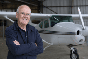 Len Neale keeps his childhood aviation dream flying