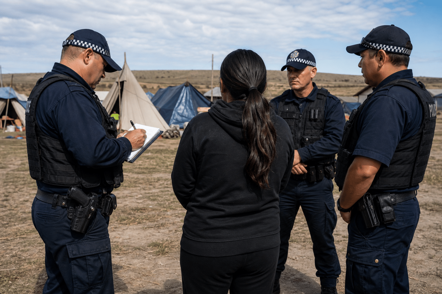 Police Investigate Alleged Assault at Camp Sovereignty