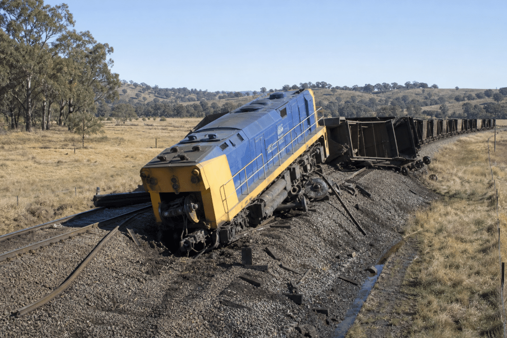 Pacific National Coal Train Derails at Ardglen