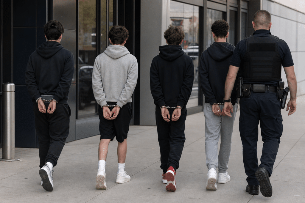 Four teenagers arrested after Sunshine retail assault