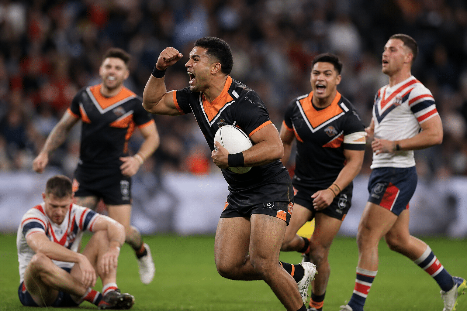 Tigers stun Roosters as Sharks revive top-four hopes