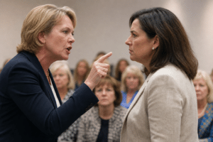 Howe and Chapman Clash at Liberal Women’s Meeting