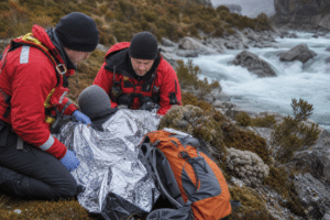 Hiker rescued after icy river fall on Overland Track