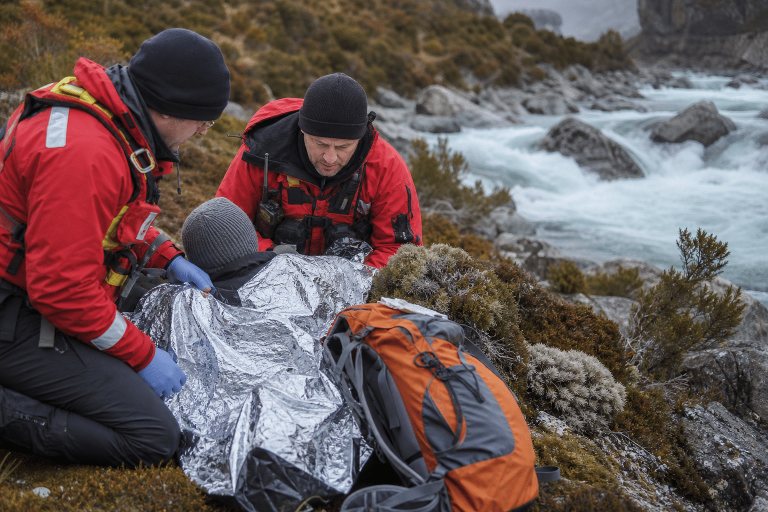 Hiker rescued after icy river fall on Overland Track
