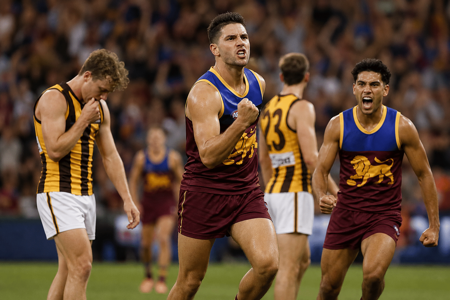 Brisbane crushes Hawthorn to strengthen top-four push