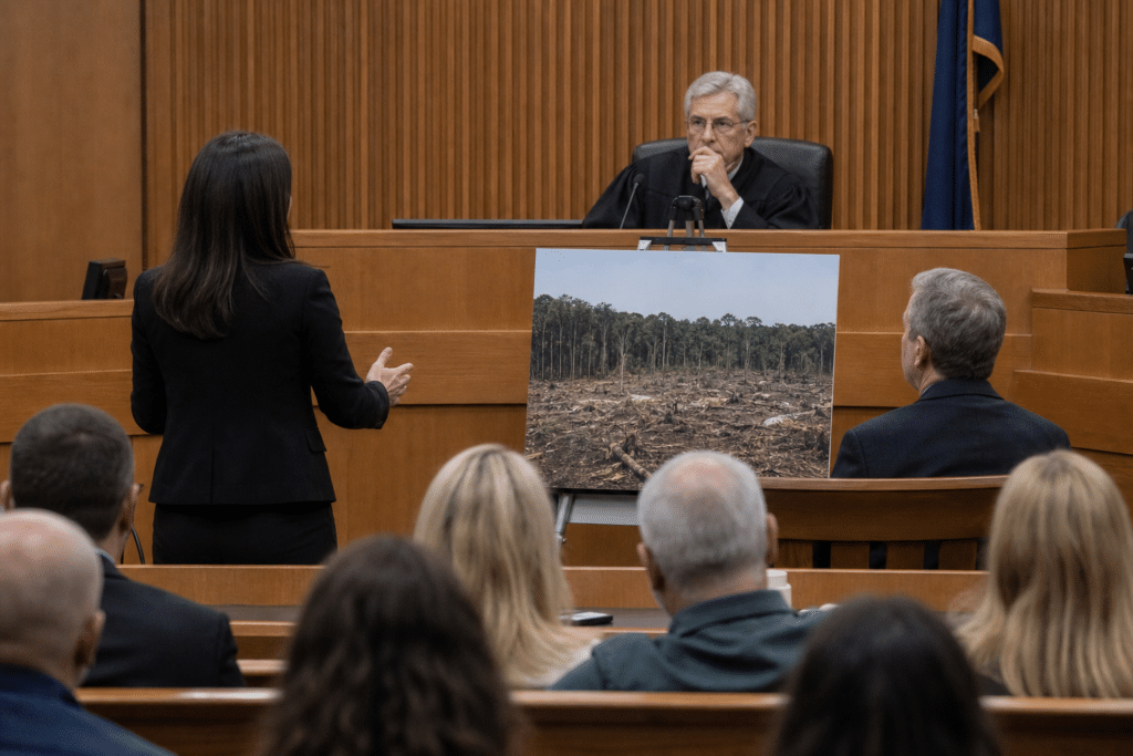 Court Hears Tree Removal Figure Is Uncertain