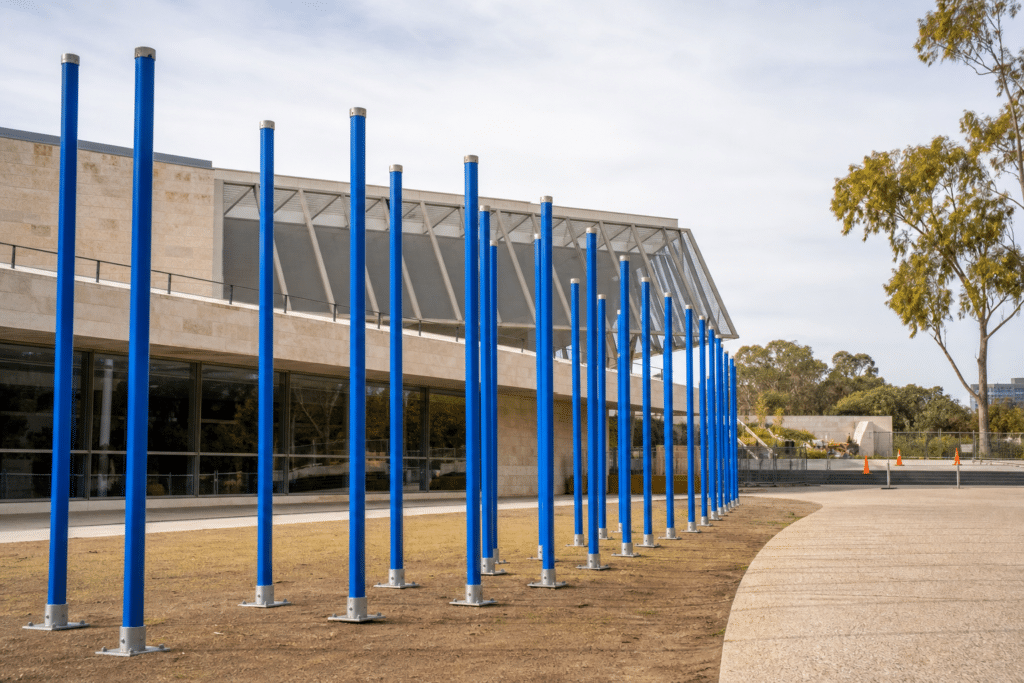 Blue Poles Set for Perth Display During NGA Works