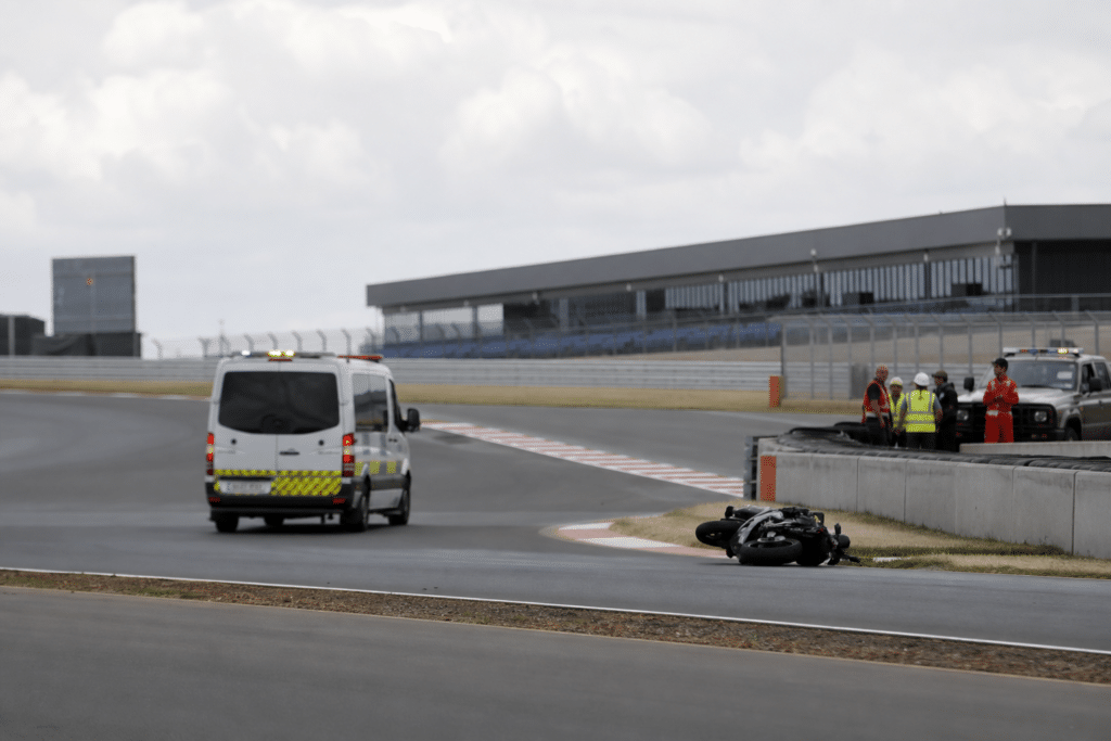 Rider dies after crash at The Bend racing event