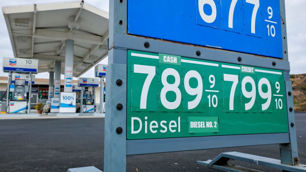 Record Diesel Prices Threaten Broader U.S. Cost Increases