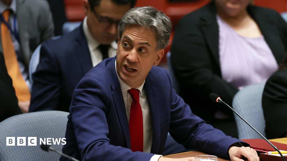 Miliband Warns Iran Over UK Security Threats