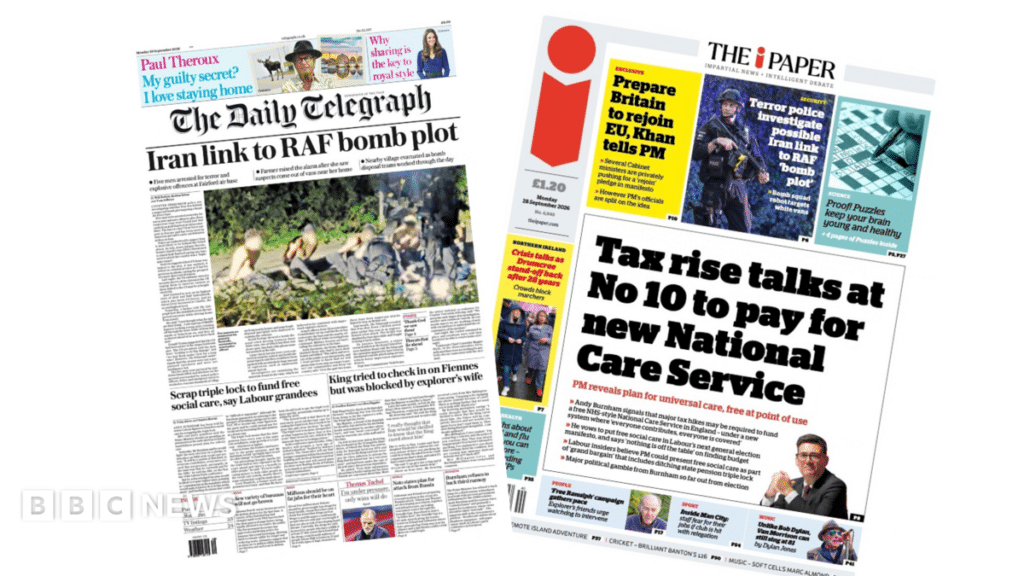 Papers Focus on RAF Fairford Arrests and Care Funding